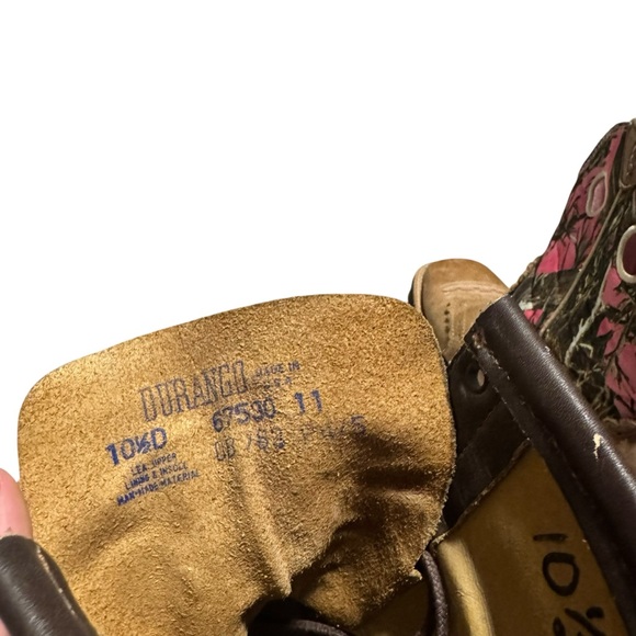 Vintage Durango Kiltie Western Boot Lace Up Leather Bootie USA Made Men's 10.5 - Picture 8 of 9